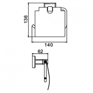 Держатель для туалетной бумаги Gappo G3803 хром